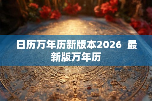 日历万年历新版本2026 最新版万年历 日历万年历新版本2026 最新版万年历