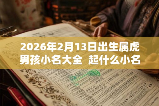 2026年2月13日出生属虎男孩小名大全 起什么小名好 2026年2月13日出生属虎男孩小名大全 起什么小名好