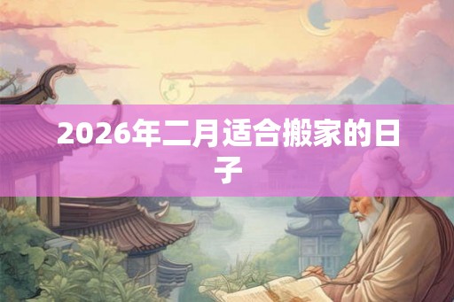 2026年二月适合搬家的日子