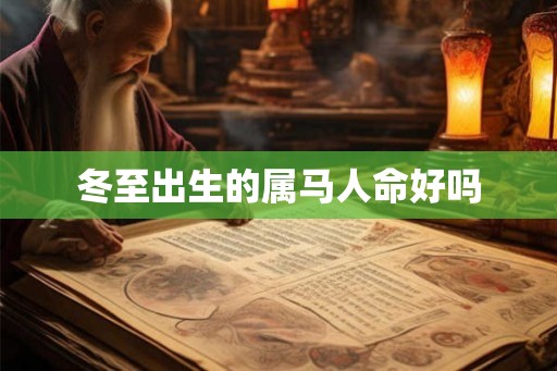 冬至出生的属马人命好吗 冬至出生的属马人命好吗