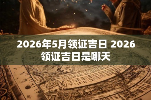 2026年5月领证吉日 2026领证吉日是哪天 2026年5月领证吉日 2026领证吉日是哪天
