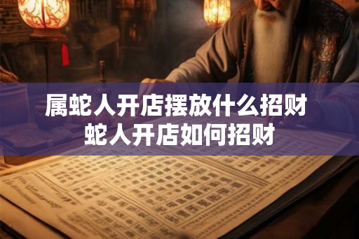 属蛇人开店摆放什么招财 蛇人开店如何招财