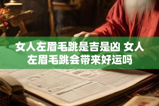 女人左眉毛跳是吉是凶 女人左眉毛跳会带来好运吗