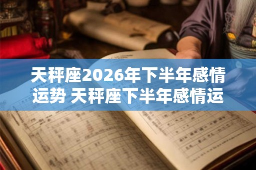 天秤座2026年下半年感情运势 天秤座下半年感情运怎么样