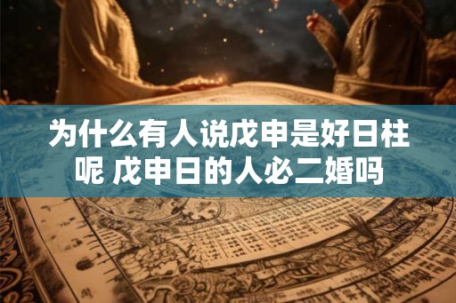 为什么有人说戊申是好日柱呢 戊申日的人必二婚吗