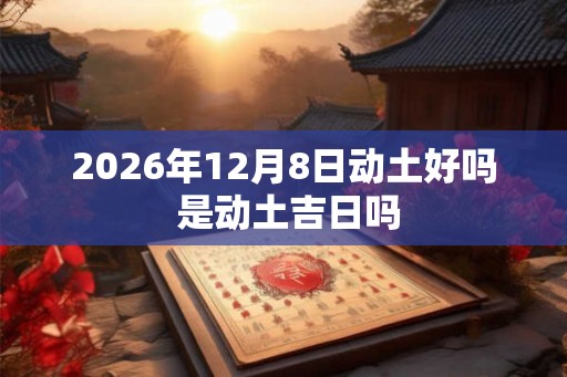 2026年12月8日动土好吗 是动土吉日吗
