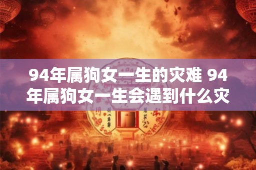 94年属狗女一生的灾难 94年属狗女一生会遇到什么灾