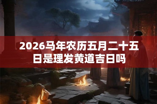 2026马年农历五月二十五日是理发黄道吉日吗