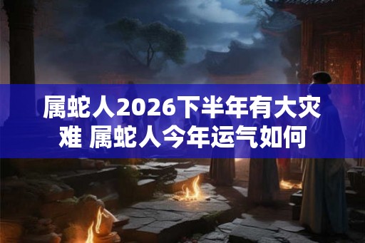 属蛇人2026下半年有大灾难 属蛇人今年运气如何