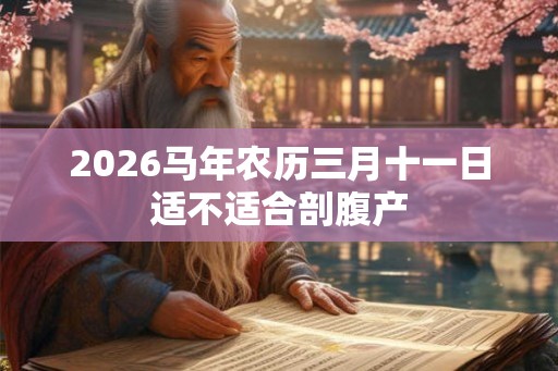 2026马年农历三月十一日适不适合剖腹产 2026马年农历三月十一日适不适合剖腹产