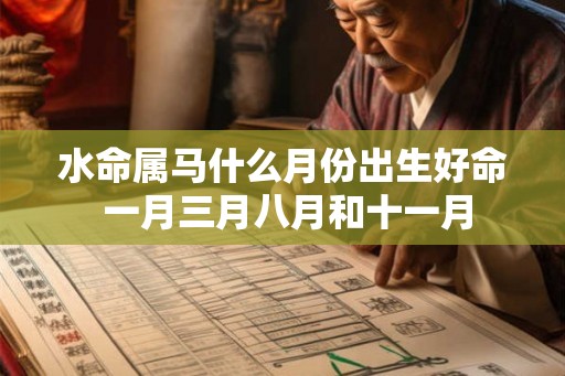 水命属马什么月份出生好命 一月三月八月和十一月