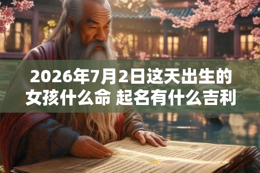 2026年7月2日这天出生的女孩什么命 起名有什么吉利推荐