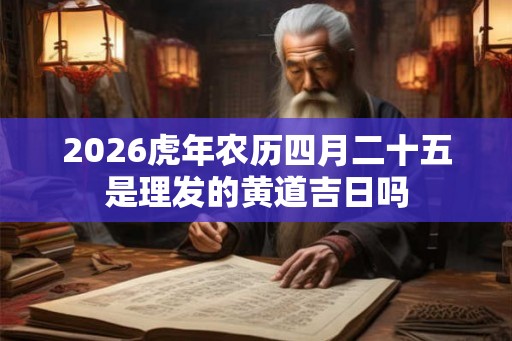 2026虎年农历四月二十五是理发的黄道吉日吗 2026虎年农历四月二十五是理发的黄道吉日吗
