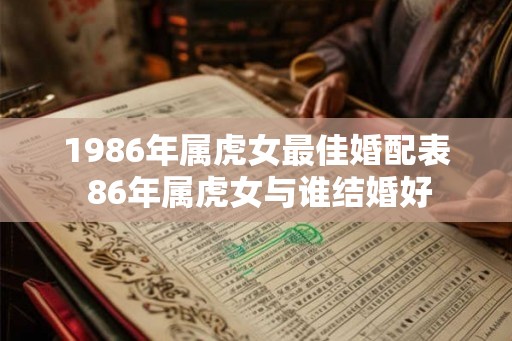 1986年属虎女最佳婚配表 86年属虎女与谁结婚好 1986年属虎女最佳婚配表 86年属虎女与谁结婚好