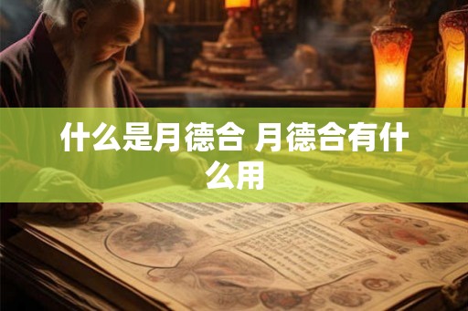 什么是月德合 月德合有什么用 什么是月德合 月德合有什么用