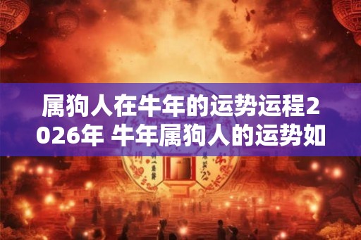 属狗人在牛年的运势运程2026年 牛年属狗人的运势如何