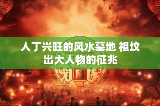 人丁兴旺的风水墓地 祖坟出大人物的征兆