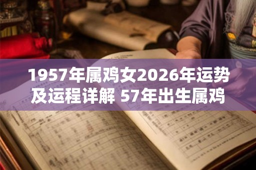 1957年属鸡女2026年运势及运程详解 57年出生属鸡人2026全年每月运势女性