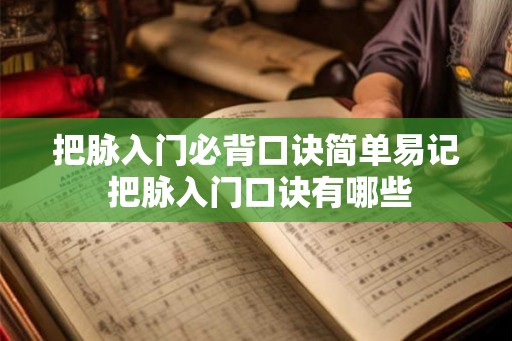 把脉入门必背口诀简单易记 把脉入门口诀有哪些 把脉入门必背口诀简单易记 把脉入门口诀有哪些
