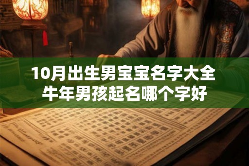10月出生男宝宝名字大全 牛年男孩起名哪个字好