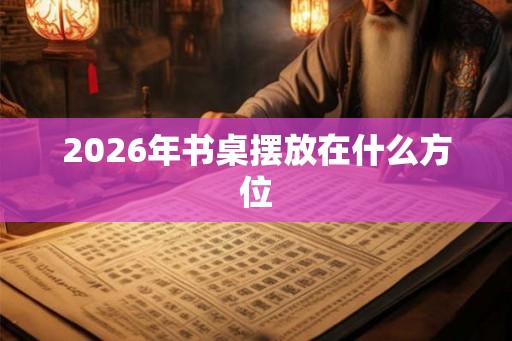 2026年书桌摆放在什么方位