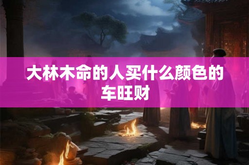 大林木命的人买什么颜色的车旺财