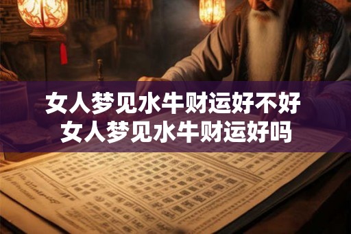 女人梦见水牛财运好不好 女人梦见水牛财运好吗