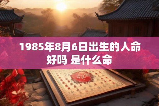 1985年8月6日出生的人命好吗 是什么命 1985年8月6日出生的人命好吗 是什么命