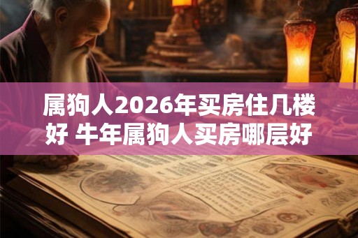 属狗人2026年买房住几楼好 牛年属狗人买房哪层好