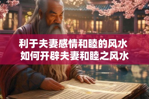 利于夫妻感情和睦的风水 如何开辟夫妻和睦之风水 利于夫妻感情和睦的风水 如何开辟夫妻和睦之风水