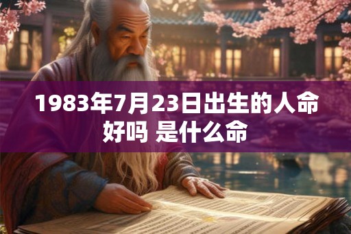 1983年7月23日出生的人命好吗 是什么命 1983年7月23日出生的人命好吗 是什么命