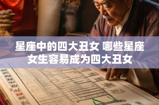 星座中的四大丑女 哪些星座女生容易成为四大丑女
