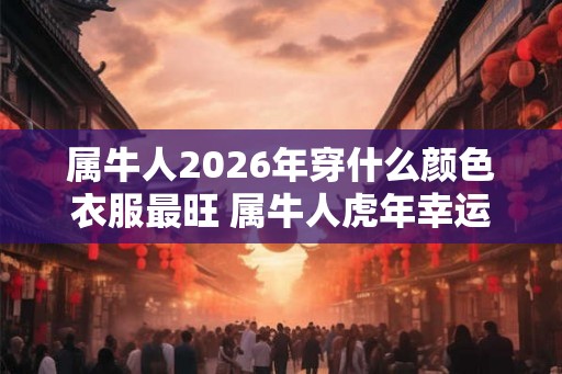 属牛人2026年穿什么颜色衣服最旺 属牛人虎年幸运色是什么 属牛人2026年穿什么颜色衣服最旺 属牛人虎年幸运色是什么