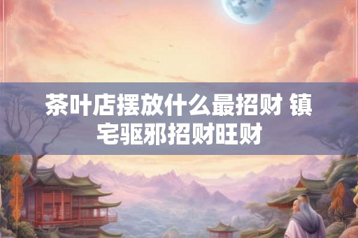 茶叶店摆放什么最招财 镇宅驱邪招财旺财 茶叶店摆放什么最招财 镇宅驱邪招财旺财