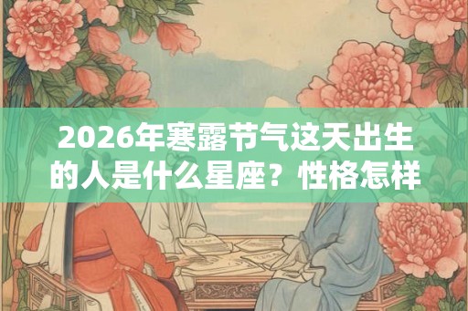 2026年寒露节气这天出生的人是什么星座?性格怎样? 2026年寒露节气这天出生的人是什么星座?性格怎样?