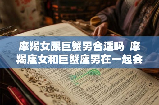 摩羯女跟巨蟹男合适吗  摩羯座女和巨蟹座男在一起会幸福吗