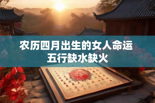 农历四月出生的女人命运 五行缺水缺火