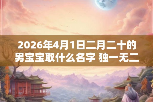 2026年4月1日二月二十的男宝宝取什么名字 独一无二的起名 2026年4月1日二月二十的男宝宝取什么名字 独一无二的起名