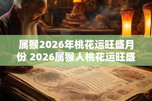 属猴2026年桃花运旺盛月份 2026属猴人桃花运旺盛的月份是