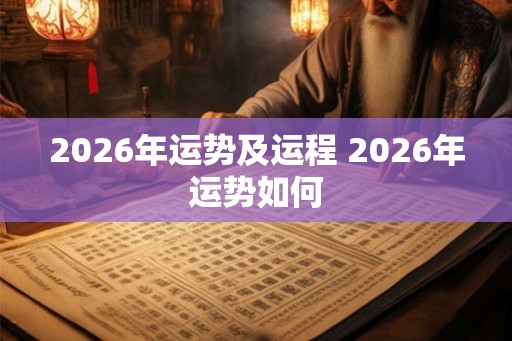 2026年运势及运程 2026年运势如何