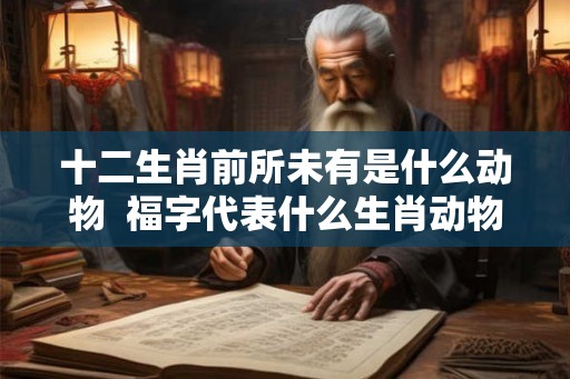 十二生肖前所未有是什么动物  福字代表什么生肖动物