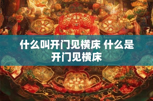 什么叫开门见横床 什么是开门见横床