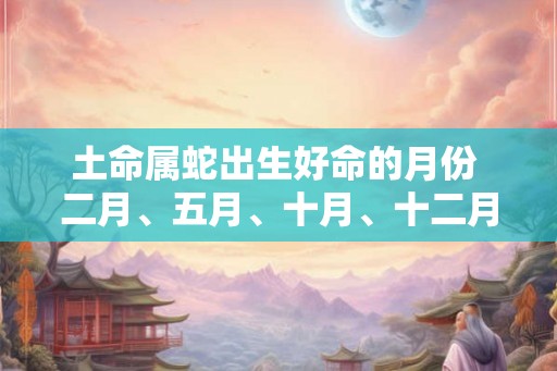 土命属蛇出生好命的月份 二月、五月、十月、十二月