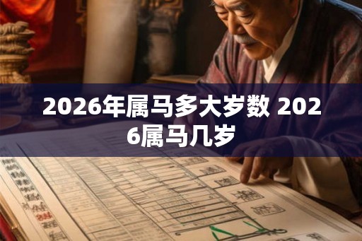 2026年属马多大岁数 2026属马几岁 2026年属马多大岁数 2026属马几岁