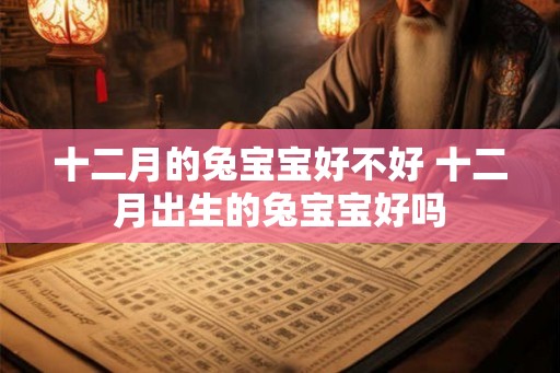 十二月的兔宝宝好不好 十二月出生的兔宝宝好吗