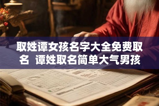 取姓谭女孩名字大全免费取名  谭姓取名简单大气男孩
