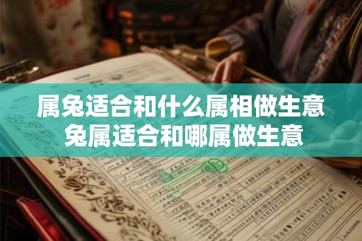 属兔适合和什么属相做生意 兔属适合和哪属做生意