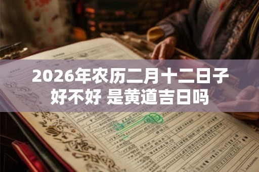 2026年农历二月十二日子好不好 是黄道吉日吗 2026年农历二月十二日子好不好 是黄道吉日吗