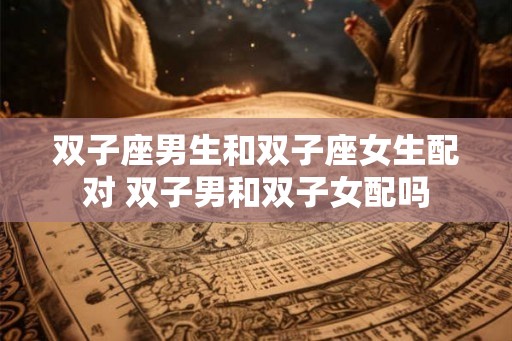 双子座男生和双子座女生配对 双子男和双子女配吗