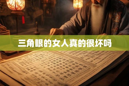 三角眼的女人真的很坏吗 三角眼的女人真的很坏吗